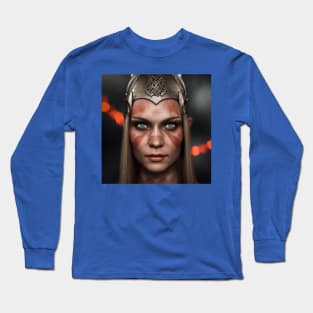 Viking Shield Maiden Long Sleeve T-Shirt